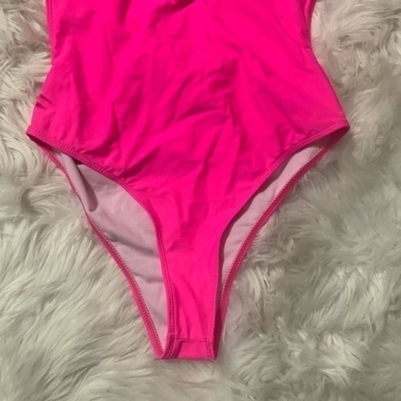 Hot Pink One Piece Bikini Size Medium - Picture 5 of 8